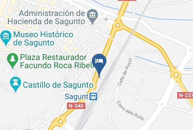 Valencia - Hotel Azahar Maps