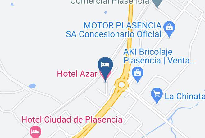 Caceres - Hotel Azar Maps