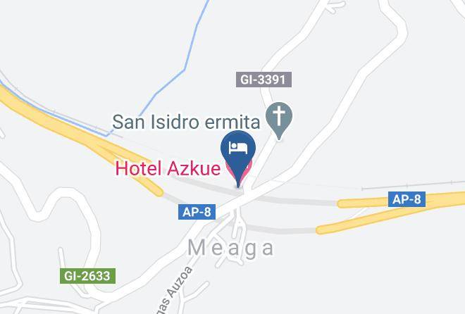 Gipuzkoa - Hotel Azkue Maps