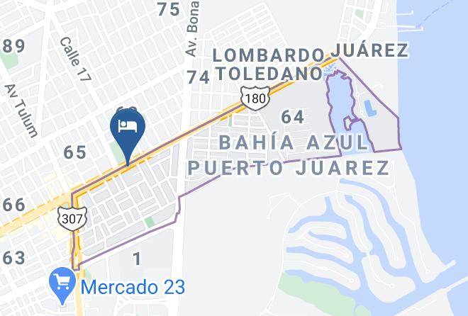 Benito Juarez - Hotel Azteca Maps