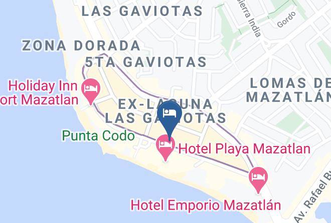Mazatlan - Hotel Azteca Inn Maps