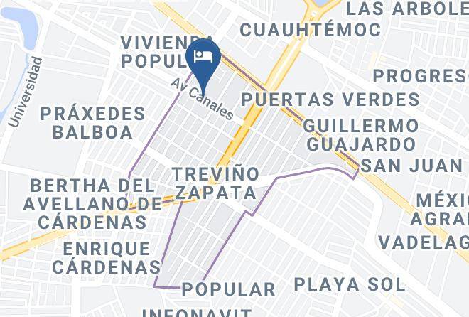 Matamoros Municipality - Hotel Azteca Maps