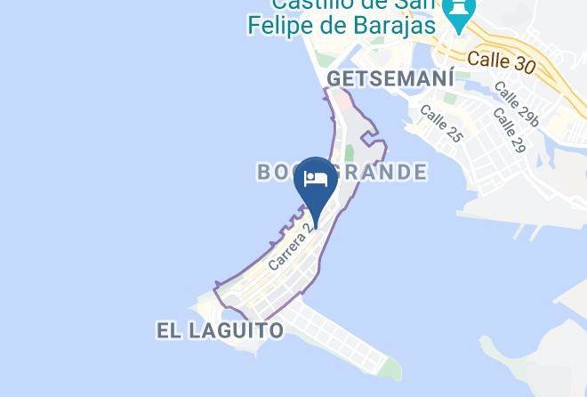 Cartagena De Indias - Hotel Azuan Suites Cartagena De Indias Maps