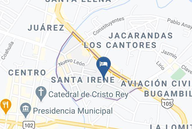 Huejutla De Reyes - Hotel Azuara Maps