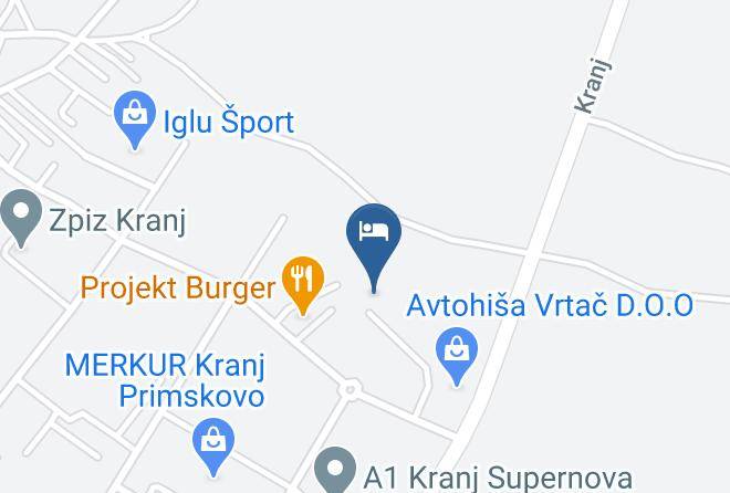 Kranj - Hotel Azul Maps