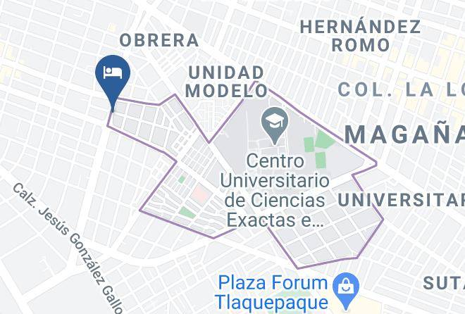 Guadalajara - Hotel Azul Maps