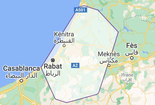 Rabat Sale Zemmour Zaer - Hotel Azul Palace Maps