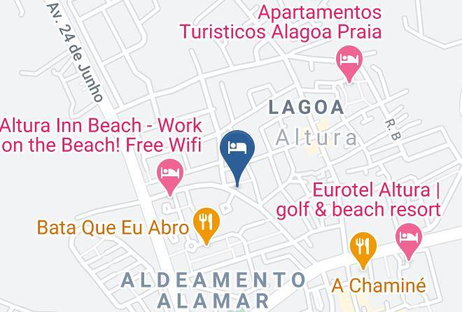 Castro Marim - Hotel Azul Praia Altura Maps