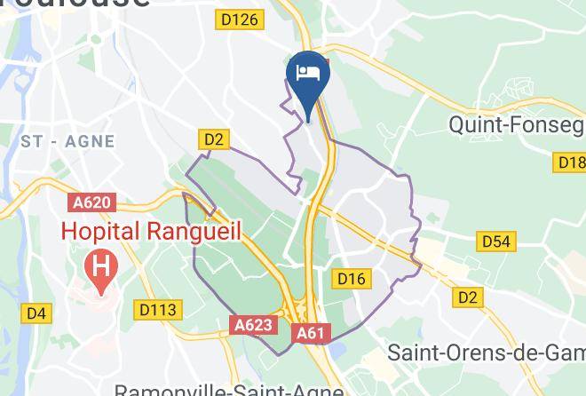 B&b Hotel Toulouse Citede L'espace Map