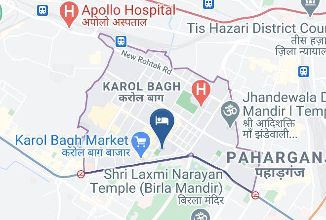 Karol Bagh - Hotel B Continental Maps
