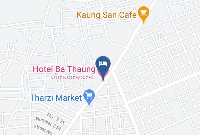 Monywa - Hotel Ba Thaung Maps