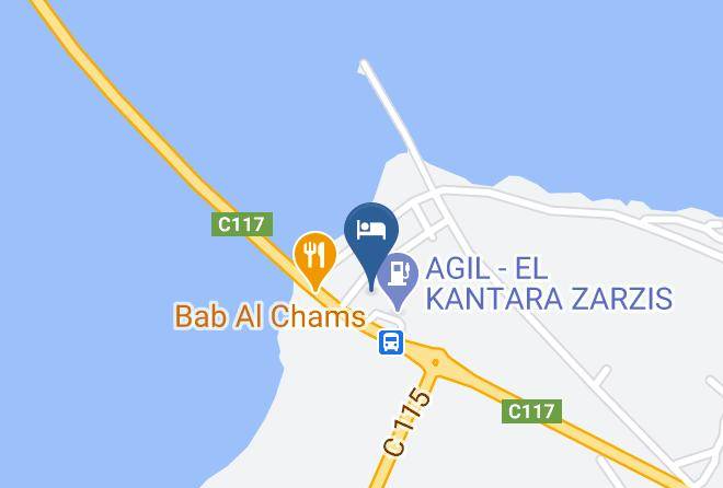 Tunisia - Hotel Bab El Kantara Maps