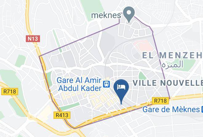 Meknes - Hotel Bab Mansour Maps