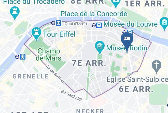 Hotel Bac St Germain Map