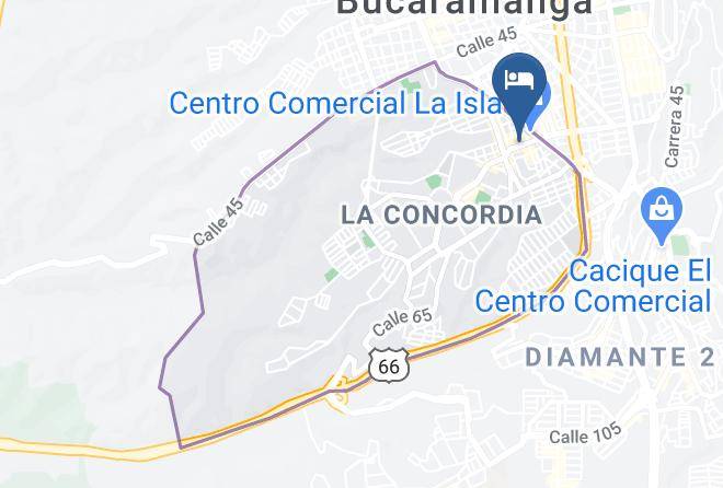 Bucaramanga - Hotel Bacata Isla Maps