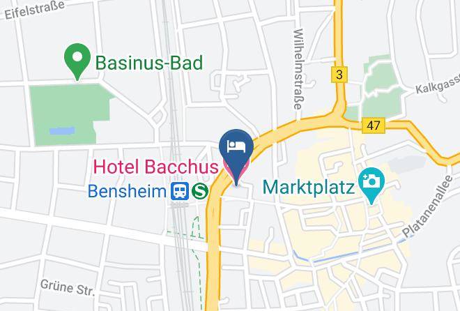Bergstrase - Hotel Bacchus Maps