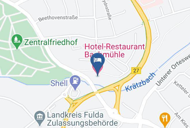 Fulda - Hotel Restaurant Bachmuhle Maps