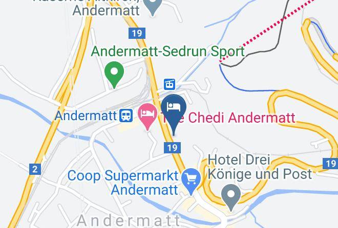Andermatt - Hotel Badus Maps