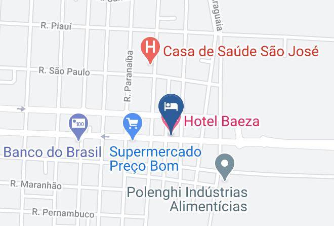 Goiatuba - Hotel Baeza Maps