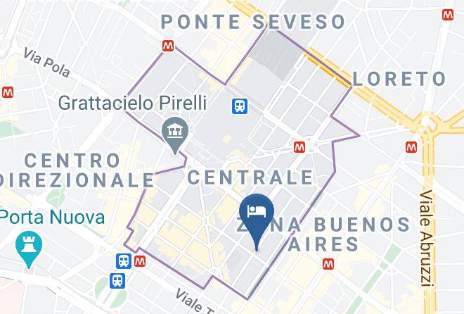 Milan - Hotel Bagliori Maps