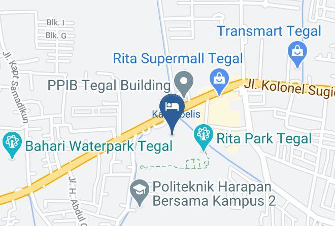Kota Tegal - Hotel Bahari Inn Maps