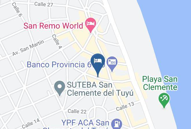 Mar Del Tuyu - Hotel Bahia Del Sol Maps