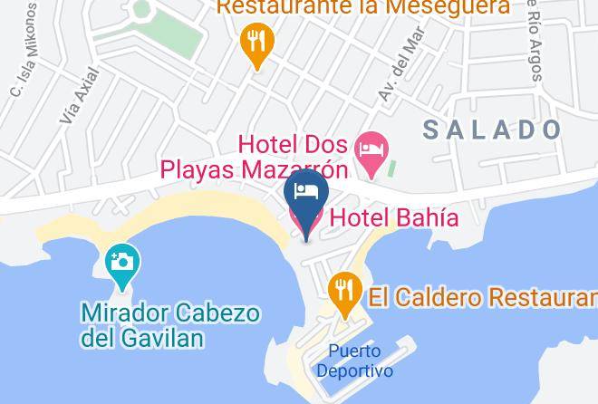 Hotel Bahia Puerto De Mazarron Map