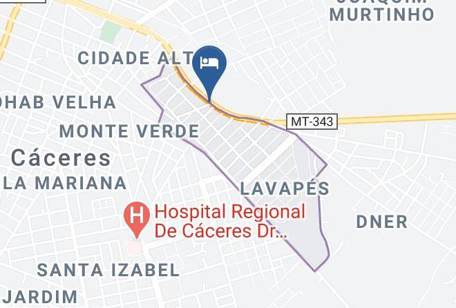 Caceres - Hotel Bahiazinha Maps
