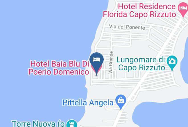 Crotone - Hotel Baia Blu Di Poerio Domenico Maps