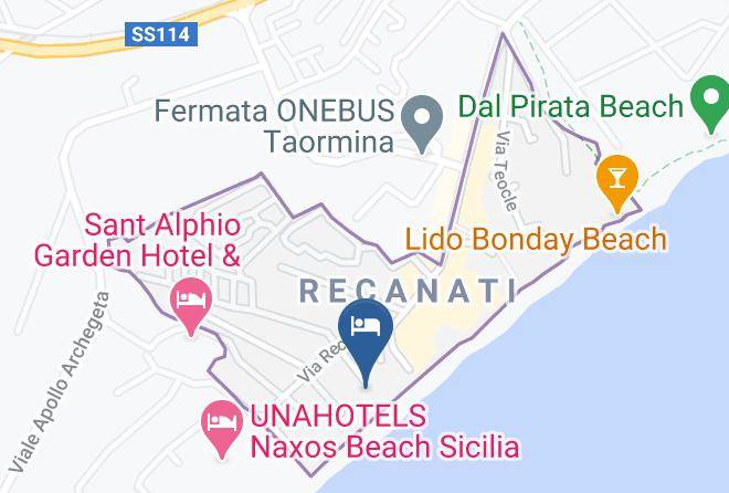 Messina - Albergo Baia Degli Dei Maps