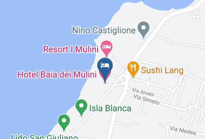 Trapani - Hotel Baia Dei Mulini Maps