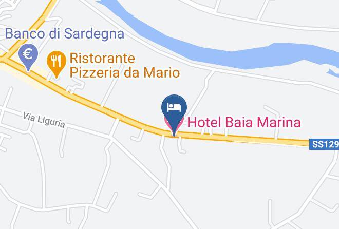 Nuoro - Hotel Baia Marina Maps