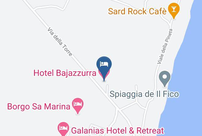 Nuoro - Hotel Bajazzurra Maps