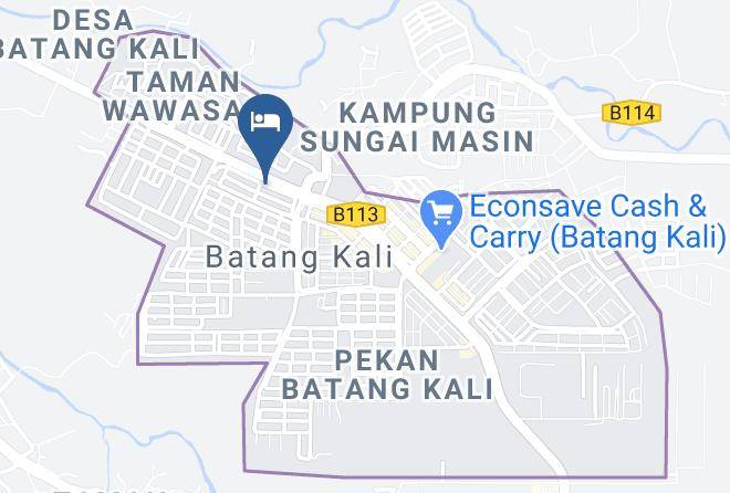 Hulu Selangor - Hotel Bajet Batang Kali Maps