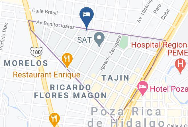 Poza Rica De Hidalgo - Hotel Baku Kurae Inn Maps