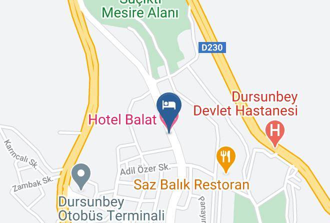 Dursunbey - Hotel Balat Maps