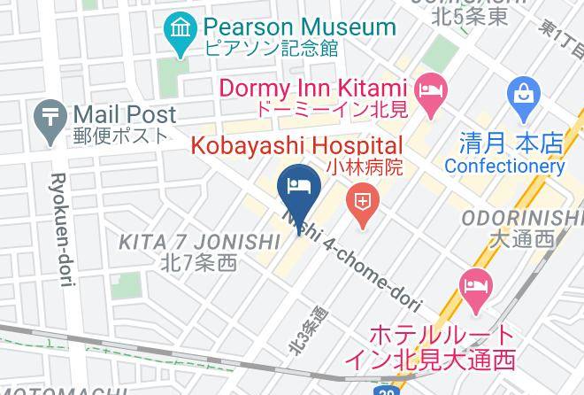 Kitami City - Hotel Balcon Maps