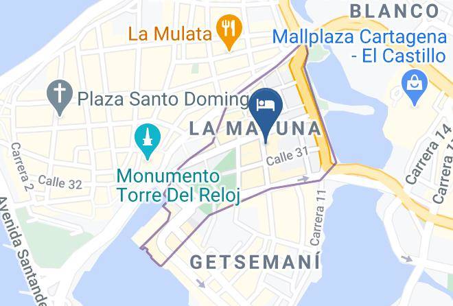 Cartagena De Indias - Hotel Balcones De Venecia Maps