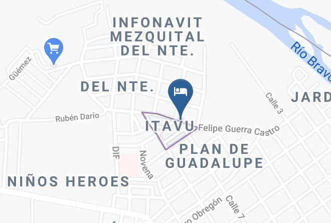 Miguel Aleman Municipality - Hotel Baldhino Maps
