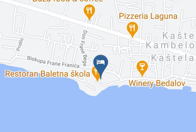 Kastela - Hotel Baletna Skola Maps