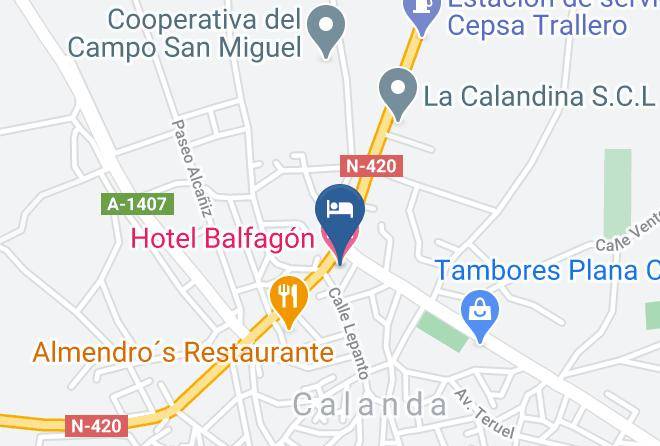 Teruel - Hotel Balfagon Maps