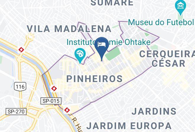 Sao Paulo Pinheiros - Hotel Bali Maps