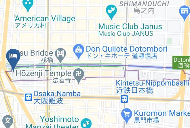 Osaka City Chuo Ward - Hotel Balian Resort Namba Dotombori Maps