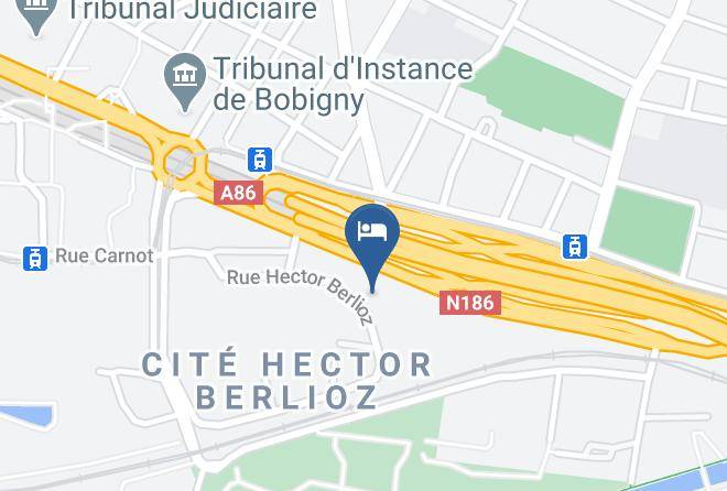 Seine St Denis - Ibis Styles Bobigny Centre Prefecture Maps