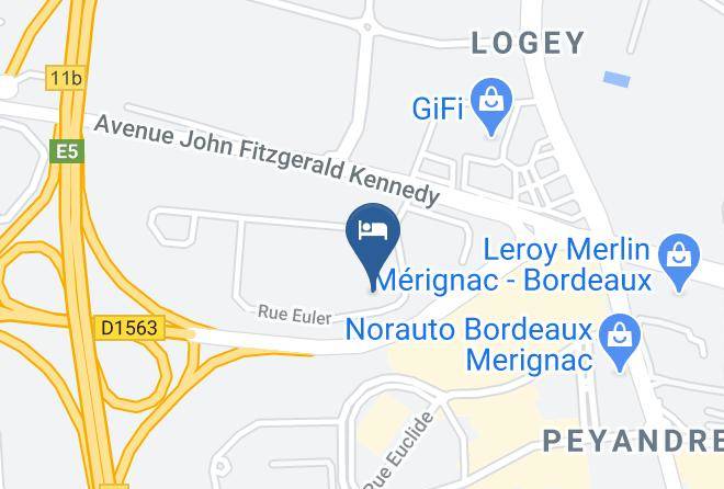 Gironde - Hotel Kyriad Bordeaux Merignac Aeroport Maps