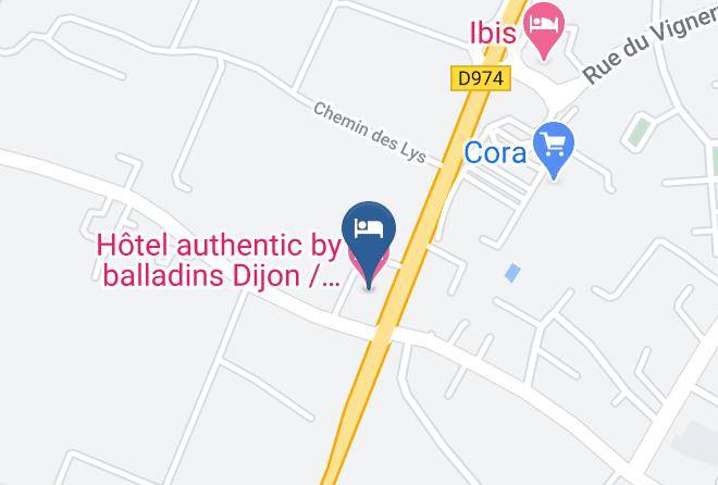 Cote D Or - Hotel Authentic By Balladins Dijon Marsannay La Cote Maps