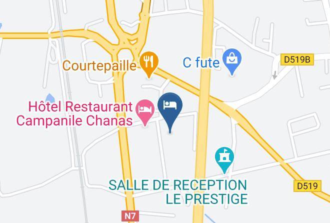 Isere - Hotel Initial By Balladins Lyon Chanas Maps