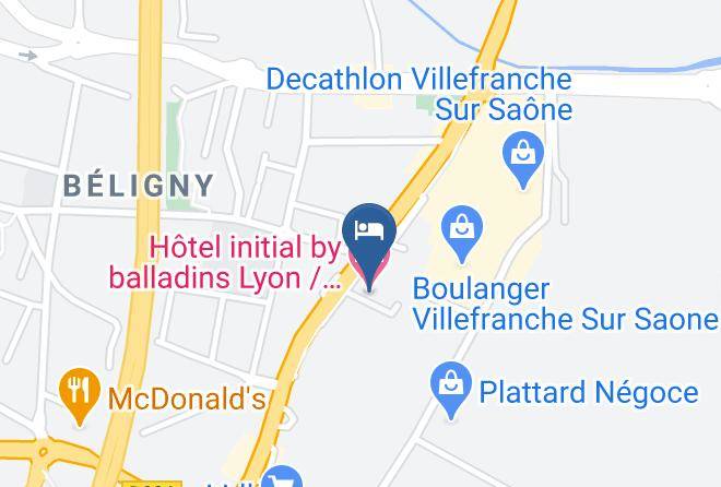 Rhone - Hotel Initial By Balladins Lyon Villefranche Sur Saone Maps