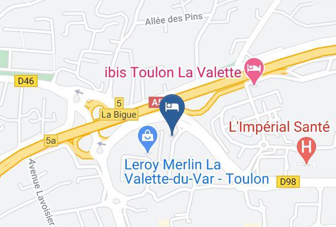 Kyriad Direct Toulon La Valette Map