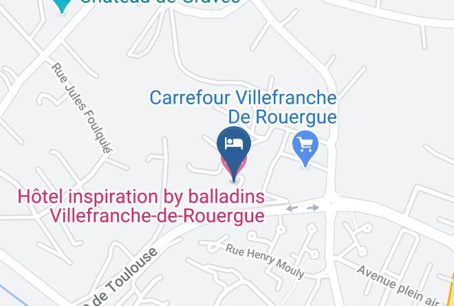 Aveyron - Hotel Inspiration By Balladins Villefranche De Rouergue Maps